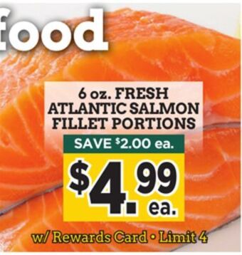 Dearborn Market Fresh atlantic salmon fillet portions offer