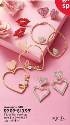 JC Penney Bijoux bar earrings offer