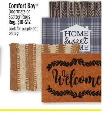 Dollar General Comfort bay® doormats or scatter rugs offer