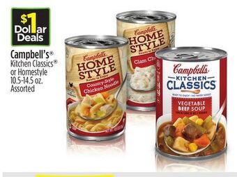 Dollar General Campbell's® kitchen classics® or homestyle offer