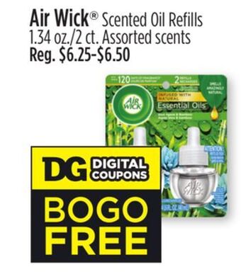 Dollar General Air wick® scented oil refills offer