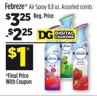 Dollar General Febreze® air spray offer