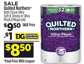 Dollar General Quilted northern® bath tissue ultra soft & strong or ultra plush offer