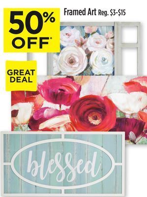 Dollar General Framed art offer
