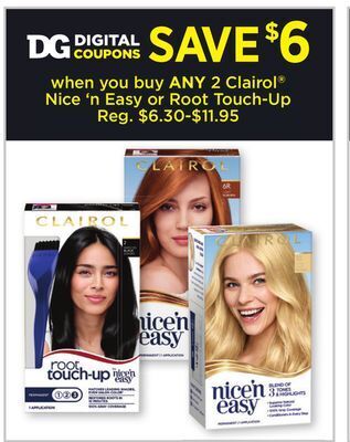 Dollar General Clairol® nice'n easy or root touch-up offer