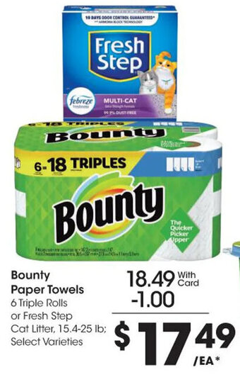 Kroger Bounty Paper Towels offer