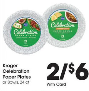 Kroger Kroger Celebration Paper Plates offer