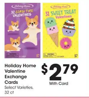 Kroger Holiday Home Valentine Exchange Cards 32 ct offer