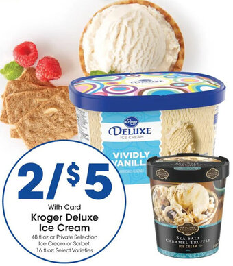 Kroger Kroger Deluxe Ice Cream 48 fl oz offer