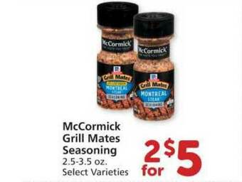 Albertsons Mccormick Grill Mates Seasoning offer