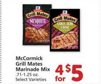 Albertsons Mccormick Grill Mates Marinade Mix offer