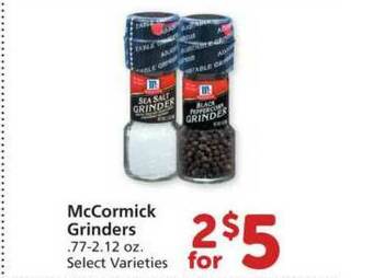 Albertsons Mccormick Grinders offer