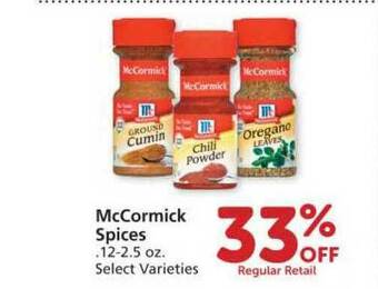 Albertsons Mccormick Spices offer