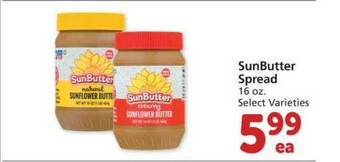 Albertsons Sunbutter Spread offer