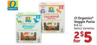 Albertsons O Organics Veggie Pasta offer