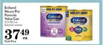 Pavilions Enfamil Neuro Pro Formula Value Can offer