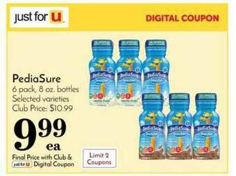 Pavilions PediaSure 6 Pack offer