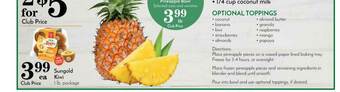 Pavilions Sungold Kiwi Or Pineapple Bowl offer