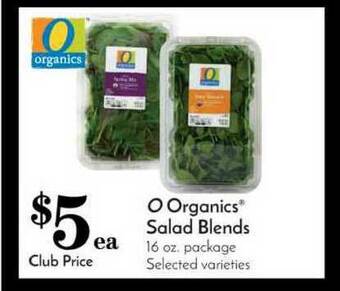 Pavilions O Organics® Salad Blends offer