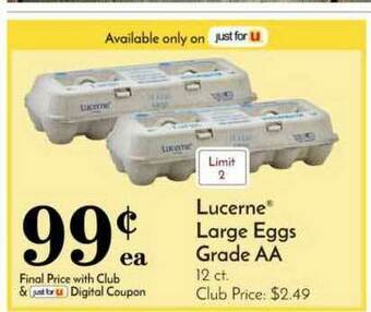 Pavilions Lucerne® Large Eggs Grade AA offer