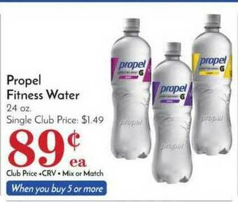 Pavilions Propel Fitness Water offer