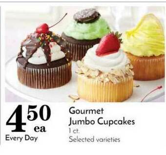 Pavilions Gourmet Jumbo Cupcakes offer