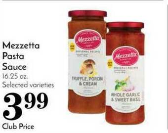 Pavilions Mezzetta Pasta Sauce offer
