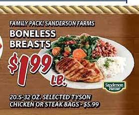 Breaux Mart Boneless breasts offer