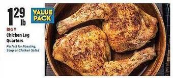Big Y Chicken leg quarters offer