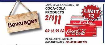 Breaux Mart Coca-cola products offer