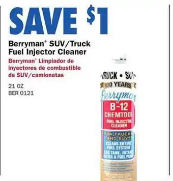 Berryman suv truck fuel injector cleaner