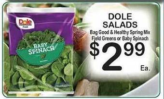Foodland Dole salads offer