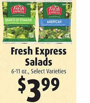 Gristedes Fresh express salads offer