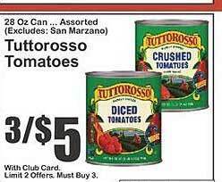 Key Food Tuttorosso tomatoes offer
