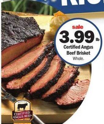 Meijer Certified angus beef brisket offer