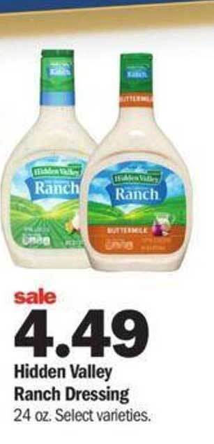 Meijer Hidden valley ranch dressing offer