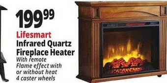 Ocean State Job Lot Lifesmart infrared quartz fireplace heater offer