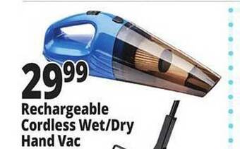 Ocean State Job Lot Rechargeable cordless wet-dry hand vac offer