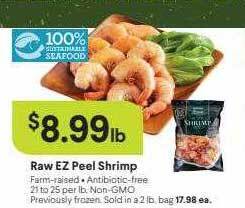 Nob Hill Raw ez peel shrimp offer