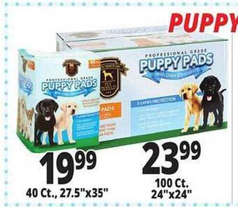 Ocean State Job Lot Puppy pads offer
