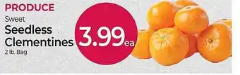 Roche Bros Sweet seedless clementines offer
