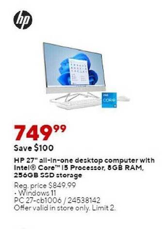 Staples Hp 27 offer