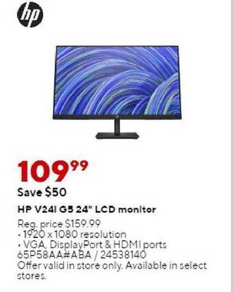 Staples Hp v24i g5 24 offer