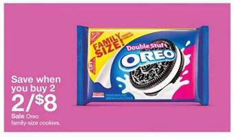 Target Oreo family-size cookies offer