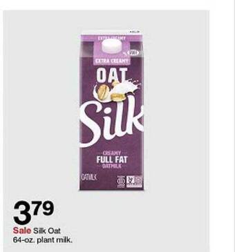 Target Silk oat 64-oz plant milk offer