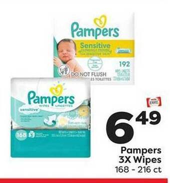 Weis Markets Pampers 3x wipes offer