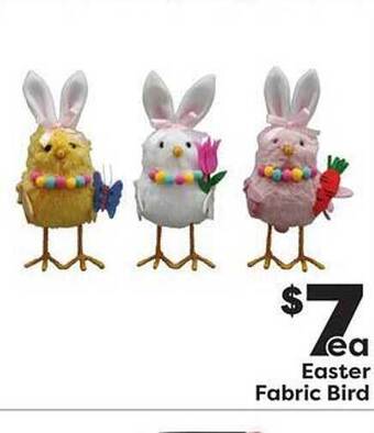 Weis Markets Easter fabric bird offer
