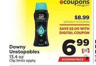 Weis Markets Downy unstopables offer