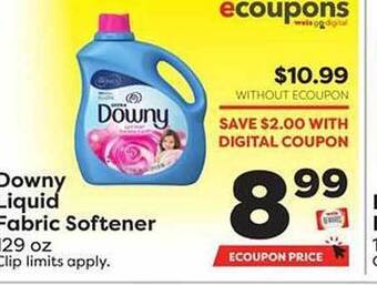 Weis Markets Downy liquid fabric softener offer