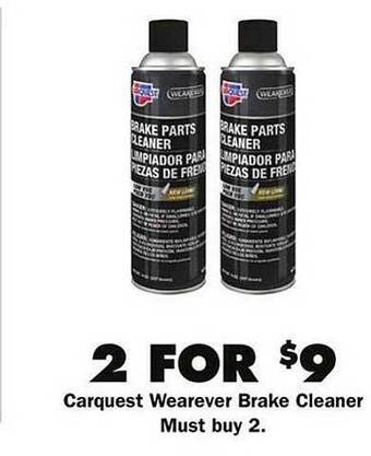 Advance Auto Parts Carquest wearever brake cleaner offer